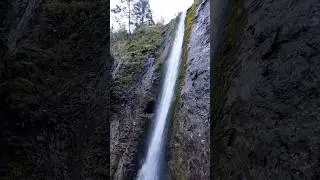 Waterfall in Zakopane, Poland 🇵🇱 #travel #waterfallsounds