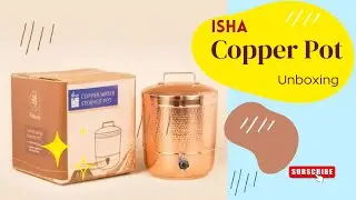 Isha Copper Water Storage pot 8 liters
