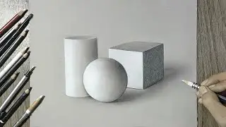 Cara menggambar bentuk benda 3d dengan menggunakan Pensil