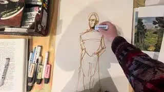 Fashion Sketch with me ✍️ 