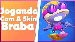 Jogando Com A Nova Skin Do Carl  Brawl Stars