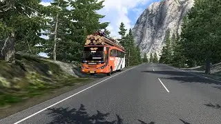 Driving in Extreme dangerous route ets2  😱| STREAMING