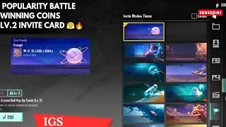 PUBG....From Popularity Battles  Coins to Lv.2 Invite Card 😤🔥