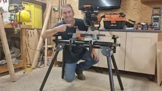 Торцовочная пила Evolution 18v, подставка и пылесос &mdash; потрясающе хорошее сочетание #видео #обзор