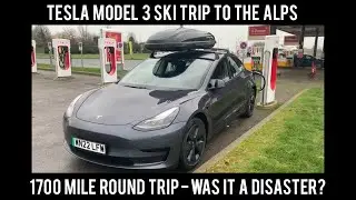 1700 mile ski trip to the Alps in a Tesla model 3 standard range - EV ski road trip