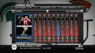 NCAA football 14 ultimate team roster in depth and GIVEAWAY INFO!
