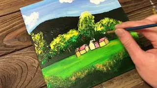 Acrylic Painting / Paint a Countryside Scene in Acrylic
