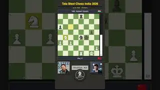 🇨🇳 Yi Wei vs Santosh Gujrathi Vidit 🇮🇳 | Tata Steel Chess India 2026 | Round 8