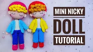 #8| Crochet Nicky doll tutorial// Hướng dẫn móc búp bê trai Nicky mini siêu cute