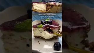Cheesecake fără coacere #cooking #baking #cheesecake #recipe #food #blueberry #reteteculinare