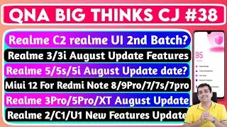 Realme New Features | Realme C2 realme ui 2nd Batch | Realme 3/3i August Update Features | RM5/5s/5i