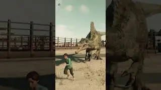 Spinosaurus escapes and eats humans NEW DLC Jurassic World Evolution 2 : Dominion Malta Expansion
