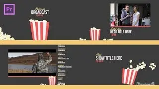Popcorn Broadcast Package Essential Graphics | Mogrt | Premiere Pro Templates | Videohive