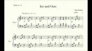 Study no. 11: Ins and Outs - Paul Sheftel - Piano Studies/Etudes 1