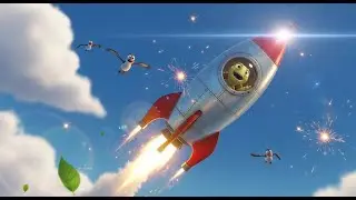 Tommy Turtle and the Rocket Ride | Exciting Kids Song & Animated Nursery Rhyme Sing Along