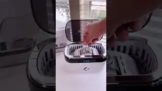 Watch band cleaning,ultrasonic water waves magic works!Dirt doesn&rsquo;t stand a chance#cleaning #shorts