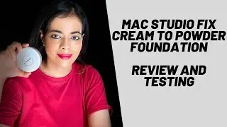 MAC Studio Fix Cream to Powder Foundation Review and Testing #maccosmetics #maccosmeticsindia