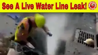 See An Active Water&nbsp;Line&nbsp;Leak&nbsp;Repair & The Power Of Pressurized&nbsp;Water