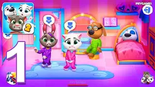 My Talking Tom Friends 2 - Gameplay Walkthrough Part 1 - First Day & Night (iOS, Android)