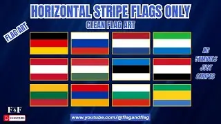 Flags with clean horizontal stripes only &mdash; no symbols, just colors! 🎨🚩  | Flag & Flag    #Flagart