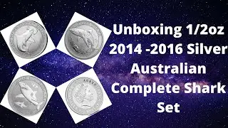 Unboxing 1/2oz 2014 -2016 Silver Australian Complete Shark Set | Silver Slabber