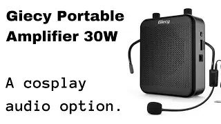 Giecy 30W Portable Voice Amplifier Speaker with SD card, Reverb/Echo, USB