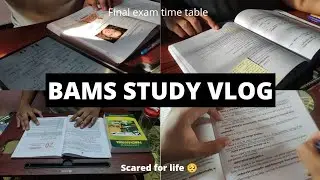 BAMS Study Vlog 📖 Final time table announced 🥶 #bams #ayurveda #exams