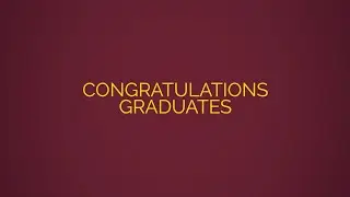 Congratulations from the Faculty/Staff