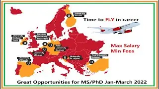 Great Opportunity for MS PhD in Top European Universities | Foreign Admission 2022 Open in Europe