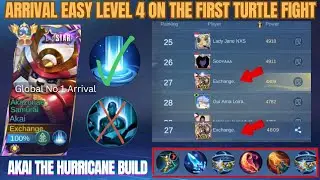 AKAI USING ARRIVAL WILL EASILY DOMINATE THE FIRST TURTLE FIGHT BECAUSE OF THIS TRICK | Akai MLBB 