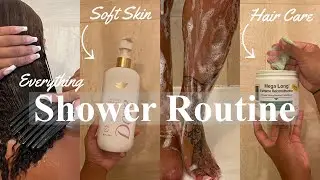 MY SHOWER ROUTINE |FEMININE HYGIENE, SELF CARE, SKINCARE, NATURAL BLONDE HAIR CARE