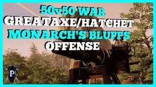 New World 50v50 War - Monarch's Bluff: Offense