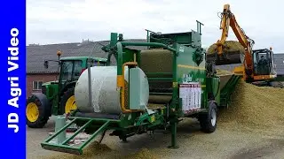 Maisbalen persen 2020 | Orkel MP2000+O&K+Wacker | Pressing maize bales | Frens & Bloemendal Elspeet