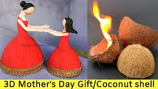 Gift ideas using COCONUT SHELL/coconut shell craft ideas/birthday gift ideas