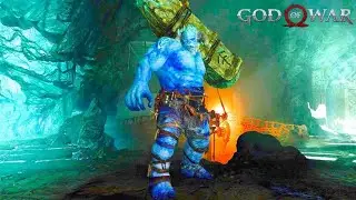 Kratos Vs Jarn Fort (Ice Troll) Boss Fight  - God of War 4 | Kratos Legacy