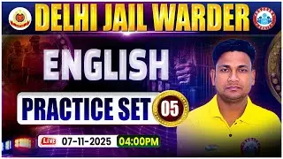 DSSSB Jail Warder English Class, Delhi Jail Warder English Practice Set 05, Jail Warder English MCQs