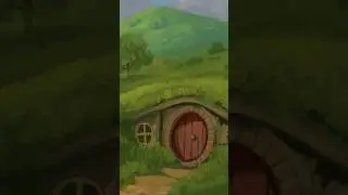 Lord of the rings fan art - the shire #digitalart #procreate #lotr #shire #fanart