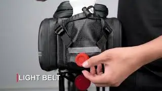 ROCKBROS Bike Rack Bag Trunk Bag Waterproof Carbon Leather Bicycle Rear Seat Cargo Bag