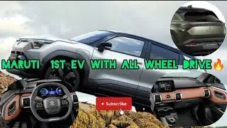 Maruti EVX E Vitara Production version Revealed, 500 km range ,ADAS ,front parking sensor 🔥#trending