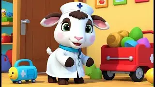 Nurse Sheep Helps Tiny Friends | Caring and Fun Kids Nursery Rhyme Animation