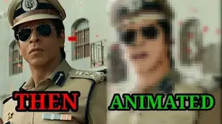 I created jawan movie poster in animation // Ayan animation #viral #viralvideo #animation #srk