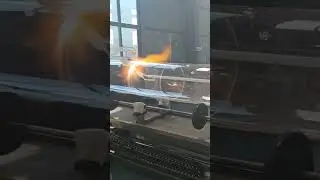 Large diameter quartz glass tubes with flange