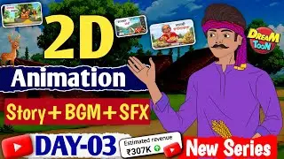 2D Animation Class FREE✅ [Day-3 Story’BG Music & Sound Effects ]Cartoon video kaise banaye ||