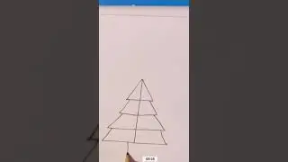 Easy Art | Day 4 | #christmasart#shorts #ytshorts#drawing  #unique #diy#christmastreeart