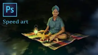 Aladdin magic carpet _ Photoshop _ Speed Art _  Vihan pramishka -