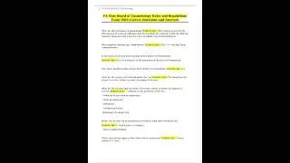 PA State Board of Cosmetology Rules and Regulations Exam 100% Correct Questions and Answers
