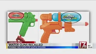 Water guns recalled over lead