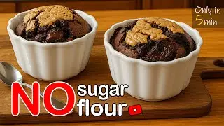 5-Minute Cake (Flourless & Sugar-Free Healthy Cake)