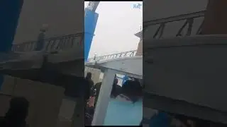 Moment of Flood warning in vaigai dam