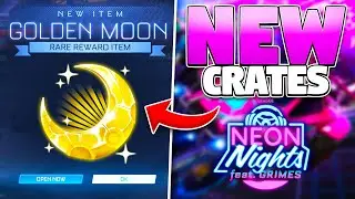 NEON NIGHTS EVENT On Rocket League! *NEW* GOLDEN MOON CRATES And More!